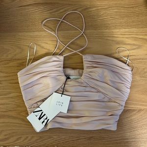 Zara light pink top in size XS